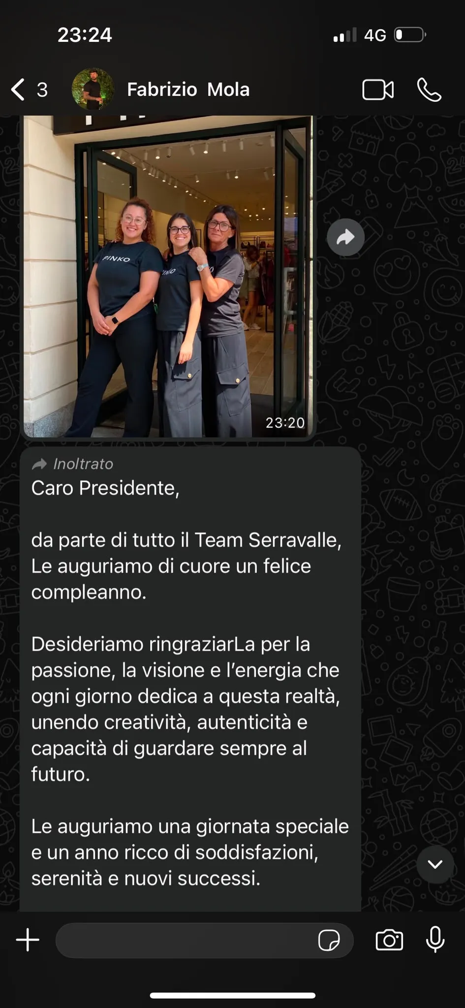 Caro Presidente, da parte di tutto il Team Serravalle, Le auguriamo di cuore un felice compleanno.