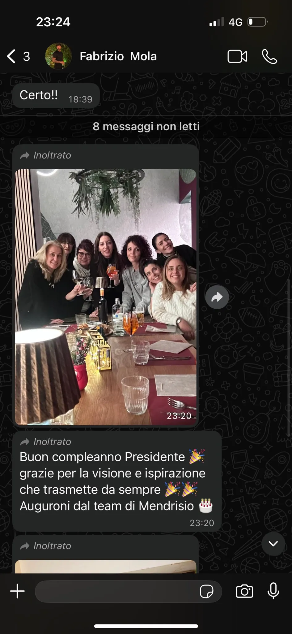 Buon compleanno Presidente, grazie per la visione e ispirazione che trasmette da sempre. Auguroni dal team di Mendrisio