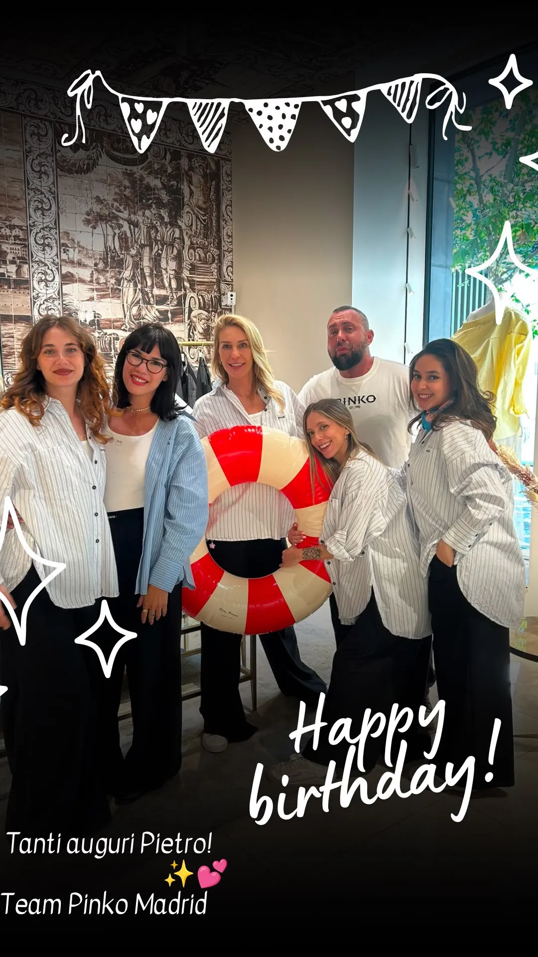 Happy birthday! Tanti auguri Pietro! Team Pinko Madrid