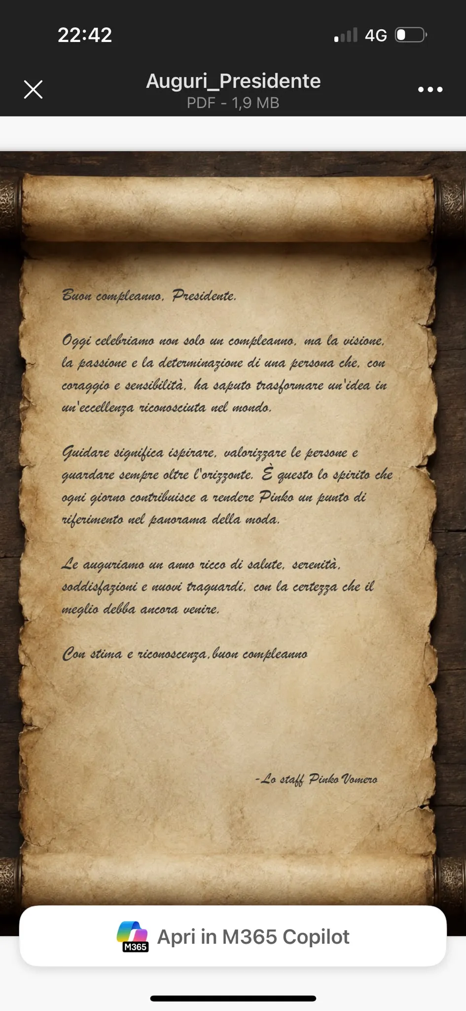 Oggi celebriamo non solo un compleanno, ma la visione, la passione e la determinazione. Lo staff Pinko Vomero