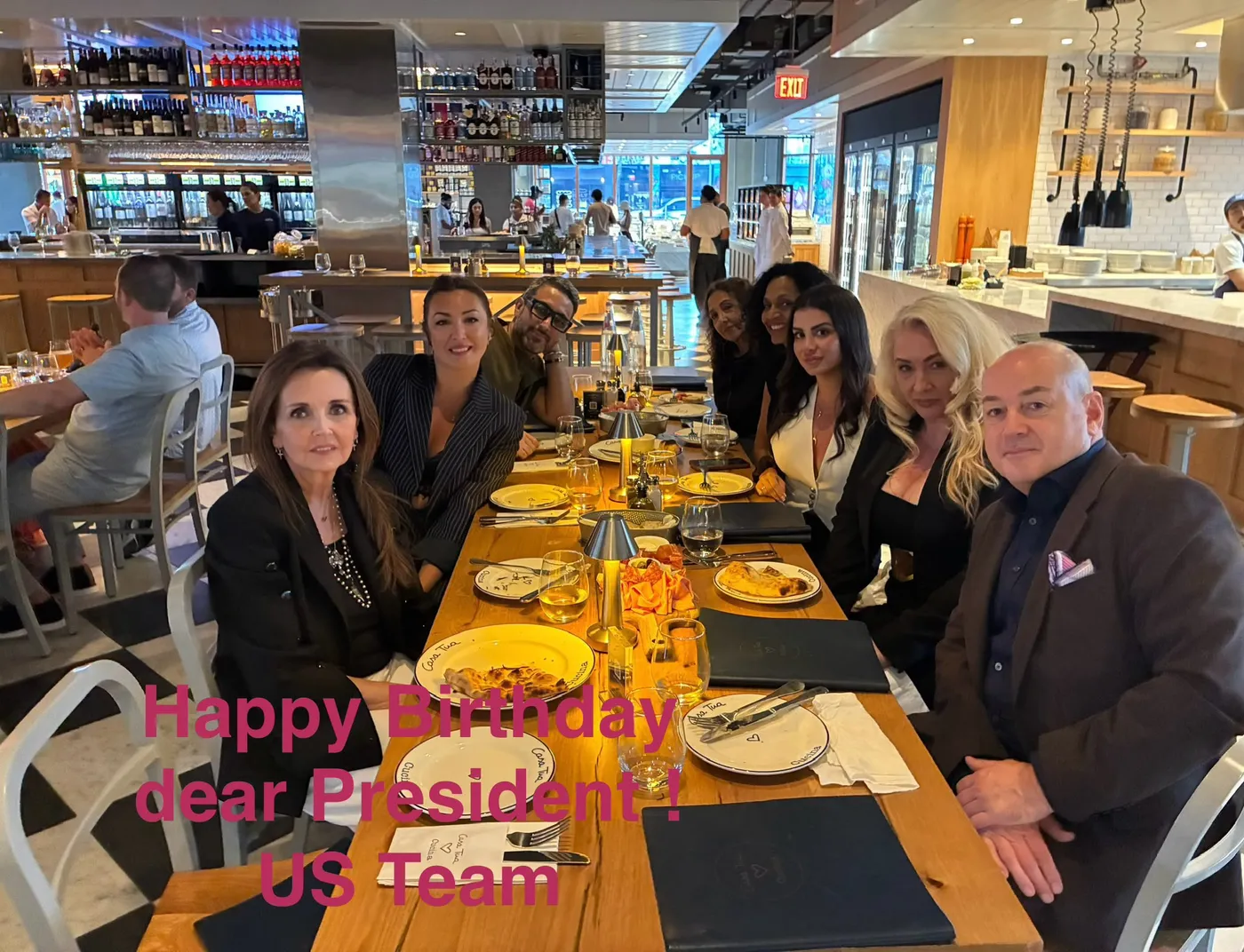 Happy Birthday dear President! US Team