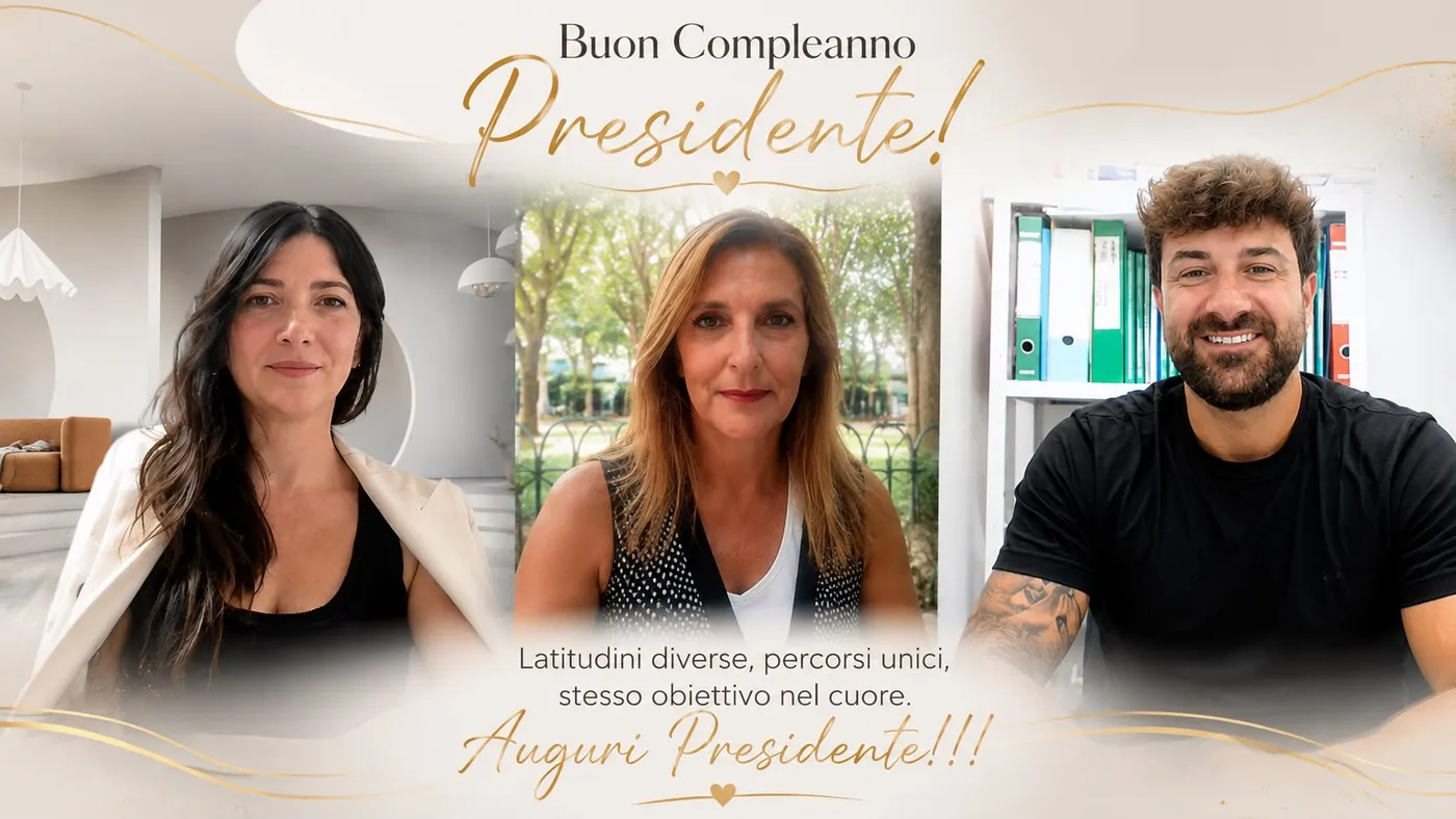 Latitudini diverse, percorsi unici, stesso obiettivo nel cuore. Auguri Presidente!