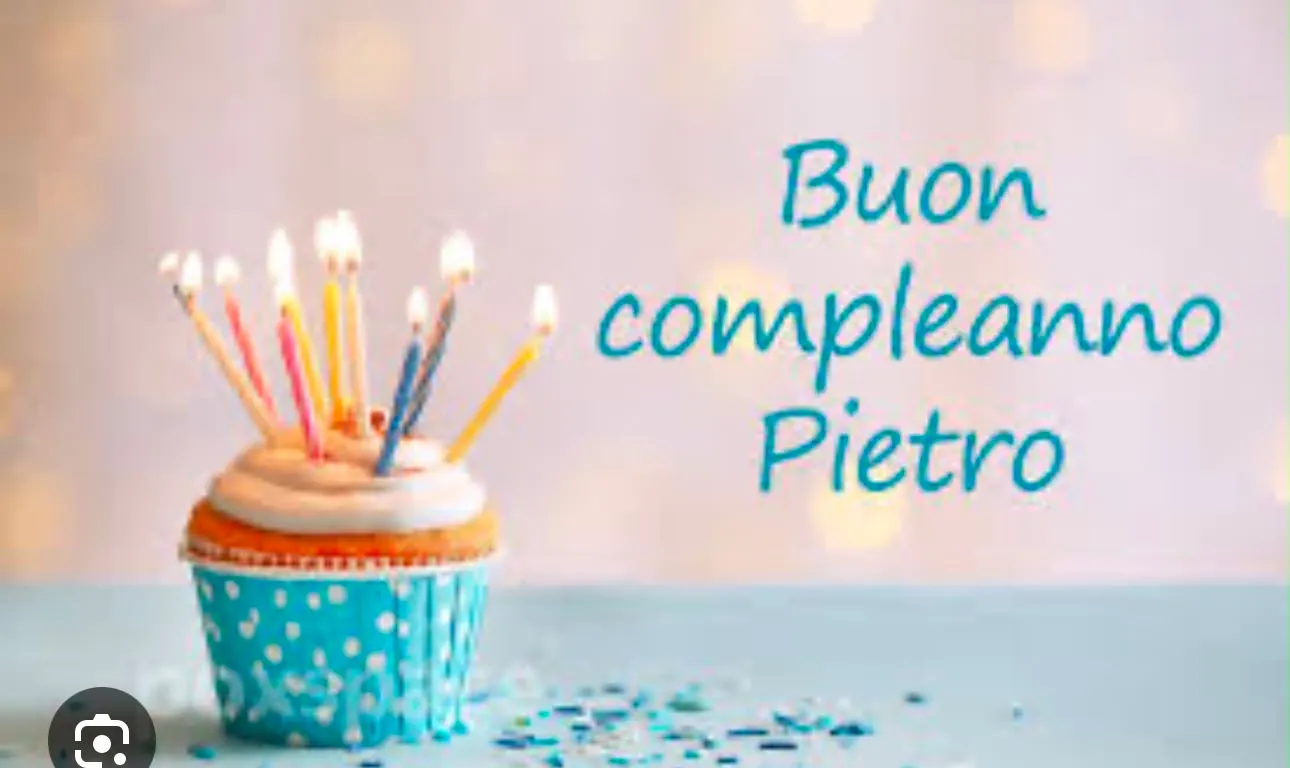 Buon compleanno Pietro